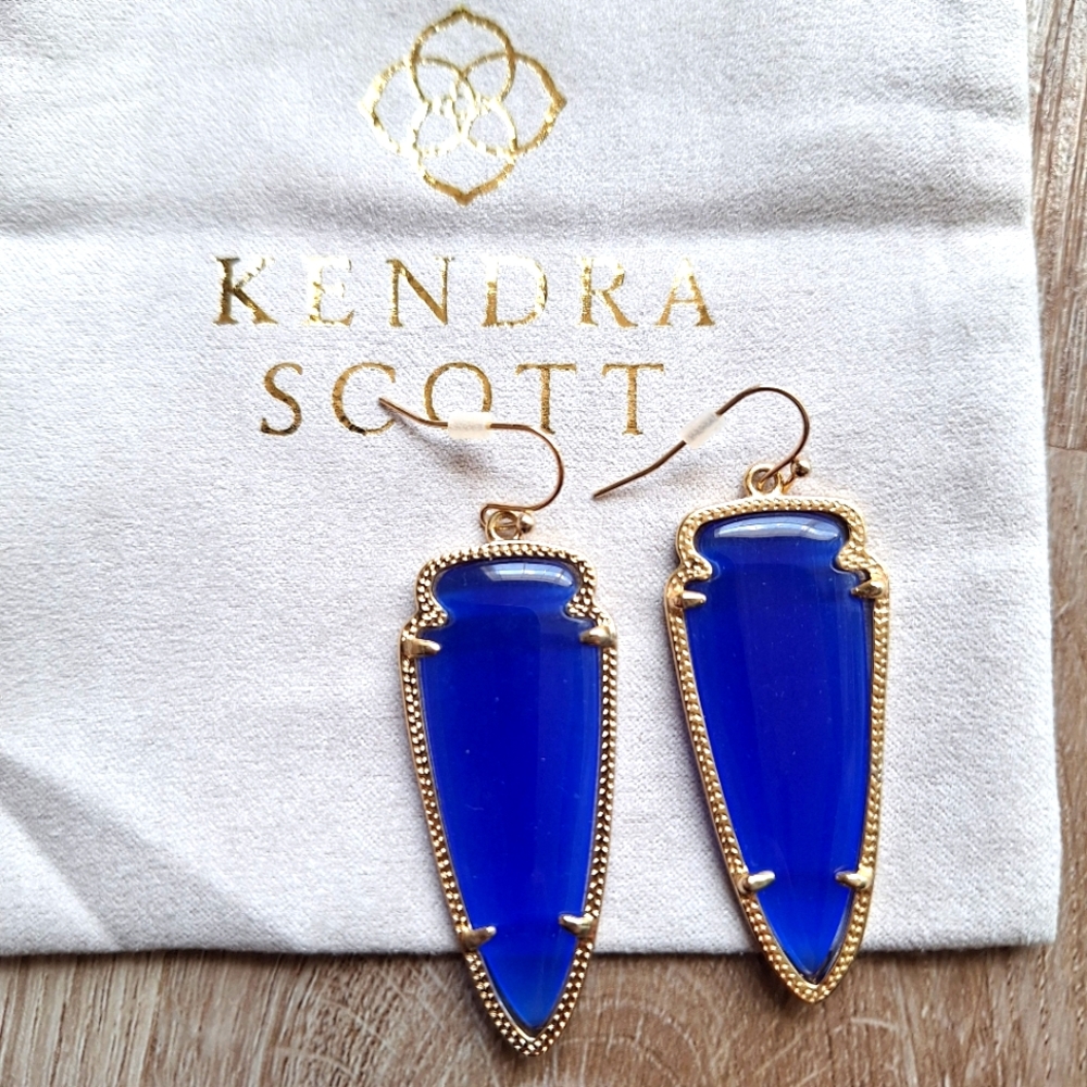 Kendra Scott cobalt blue earrings